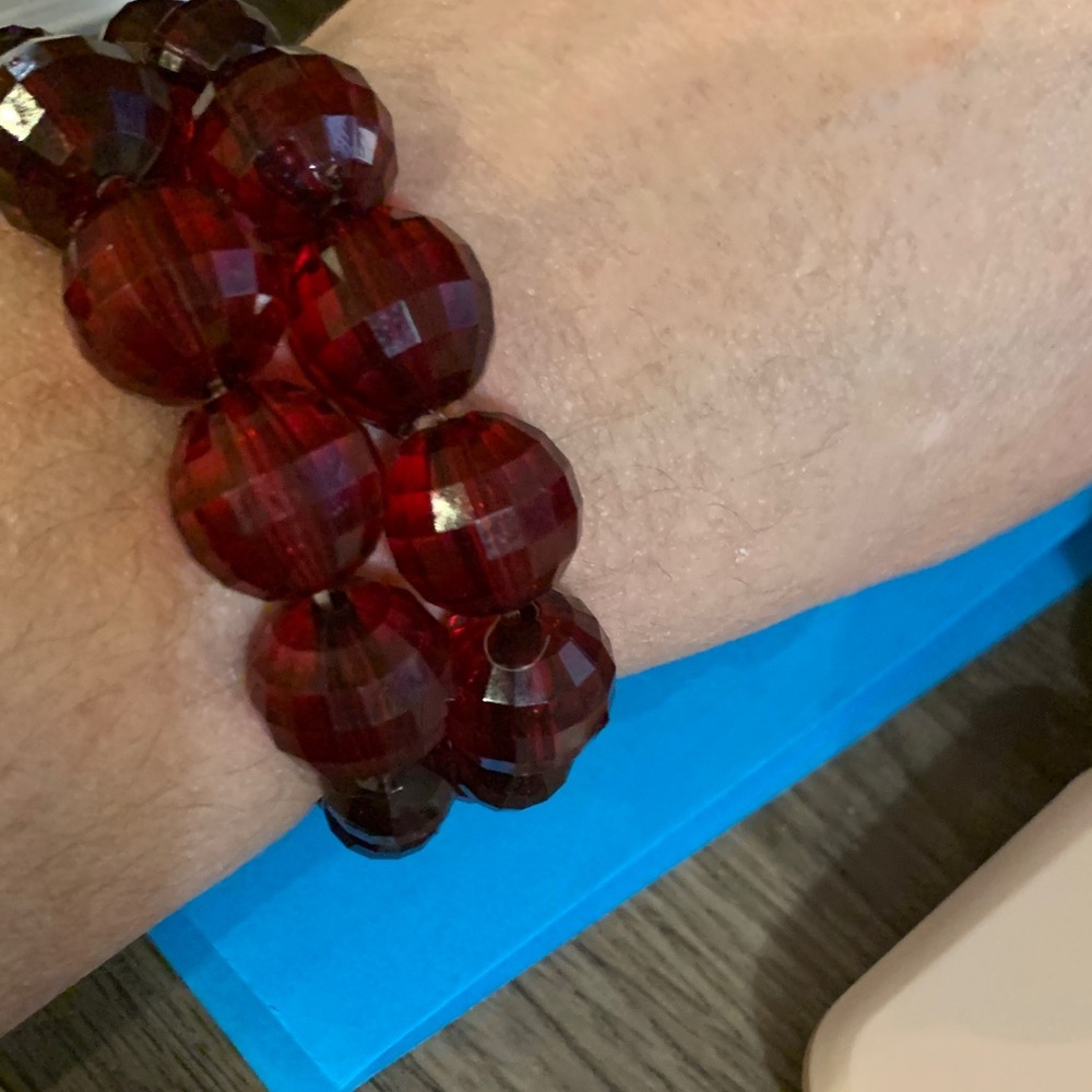 Red Beaded Bracelet